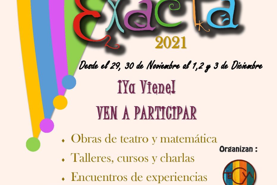 Festival Exacta: 29, 30 de noviembre, 1, 2,3 de diciembre