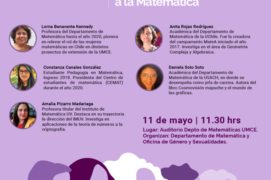 Conmemoración Mujeres Matemáticas UMCE 11 de mayo